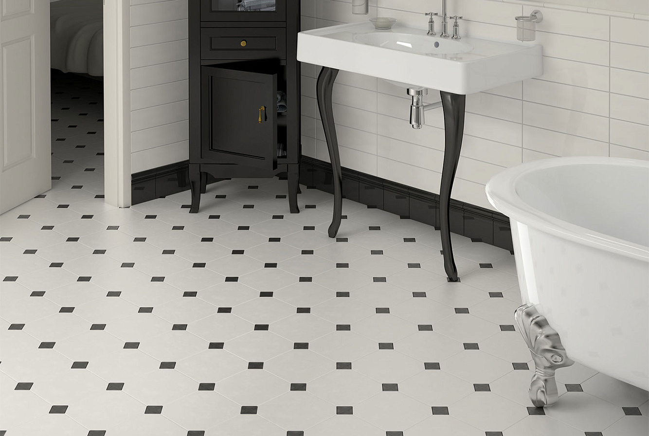 OCTAGON BIANCO MATE / TACO NEGRO MATE